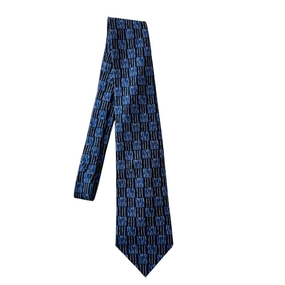 Debenhams Tie Mens Multicoloured Geometric 100% Silk Pointed One Size Corpcore‎
